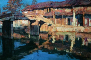 中国の静かな夕景 Oil Paintings